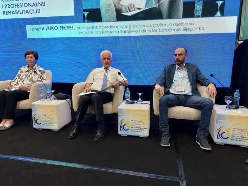 Izvršni direktor Udruženja učestvovao na konferenciji povodom 10 godina rada Fonda za profesionalnu rehabilitaciju i zapošljavanje OSI FBiH 10