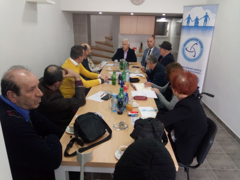 Sjednica Koordinacionog odbora udruženja osoba sa invaliditetom KS 1