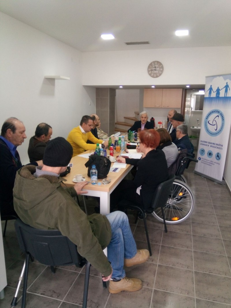 Sjednica Koordinacionog odbora udruženja osoba sa invaliditetom KS 4