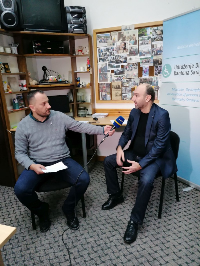Gostovanje Izvršnog direktora Udruženja distrofičara KS u emisiji Jutro za sve BHRT-a, 27.01.2020. godine 3