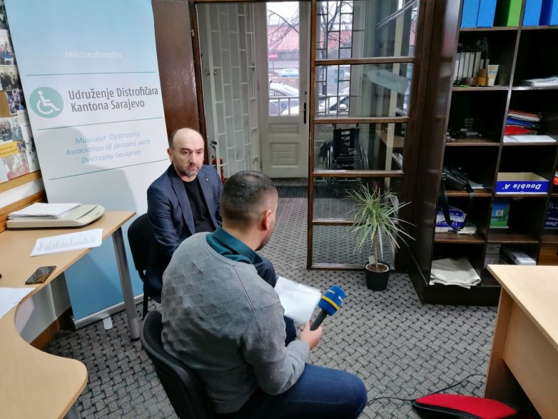 Gostovanje Izvršnog direktora Udruženja distrofičara KS u emisiji Jutro za sve BHRT-a, 27.01.2020. godine 4