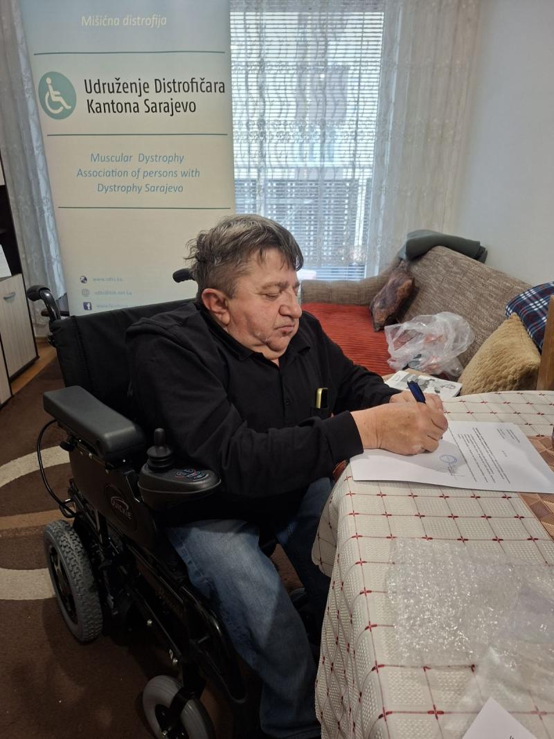 Uspješno realiziran projekat „Jednake mogućnosti za oboljele od distrofije sa područja Grada Sarajeva“ 4