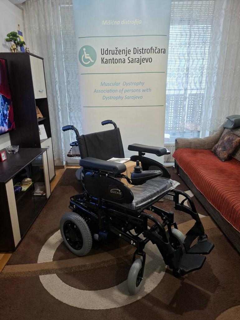 Uspješno realiziran projekat „Jednake mogućnosti za oboljele od distrofije sa područja Grada Sarajeva“